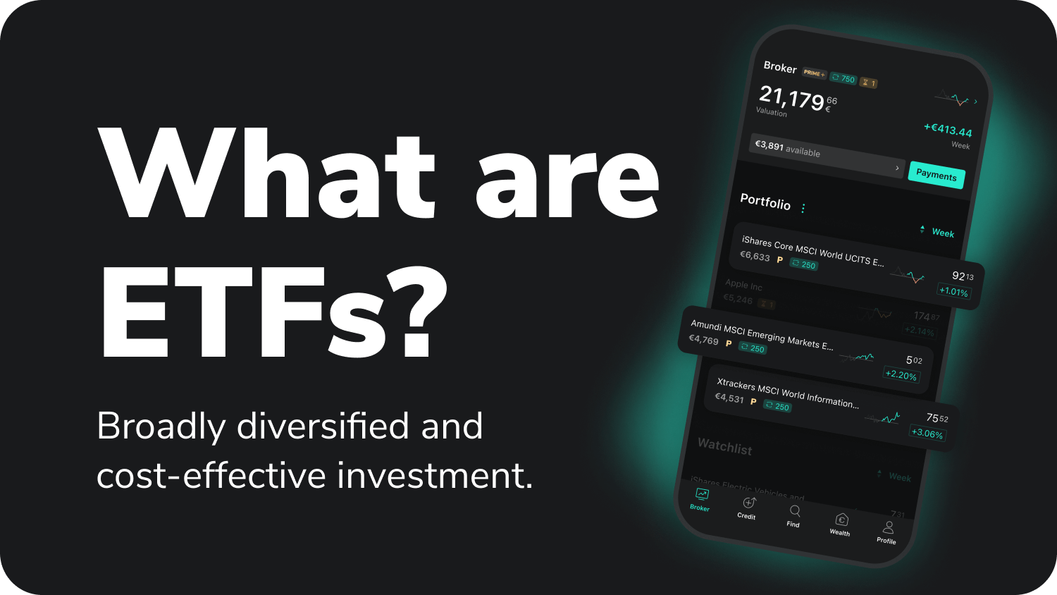 What are ETFs? Broadly diversified and cost-effective investment